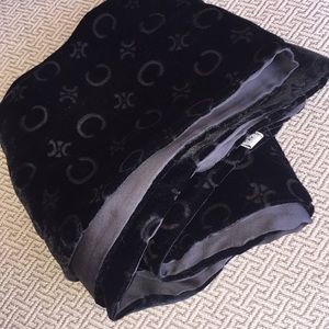 CELINE Black Scarf/Wrap